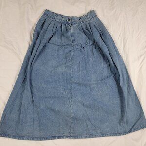 Vintage Avon Fashions Womens 13/14 Denim Skirt Made In USA Retro 90's Fashion